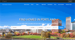 Desktop Screenshot of findhomesinportland.com