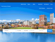 Tablet Screenshot of findhomesinportland.com